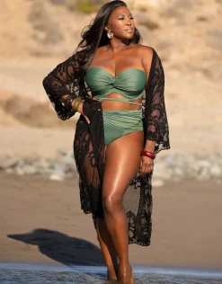 Beach-Kimono Mambo long black*SugarShape Best