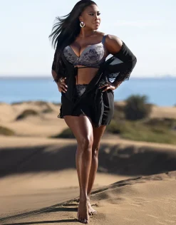 Beach-Kimono Mambo short black*SugarShape Online