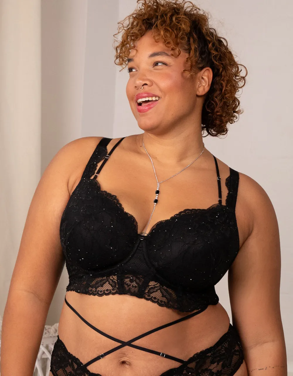 BH True Glam black + BH-Kette Jewel*SugarShape New