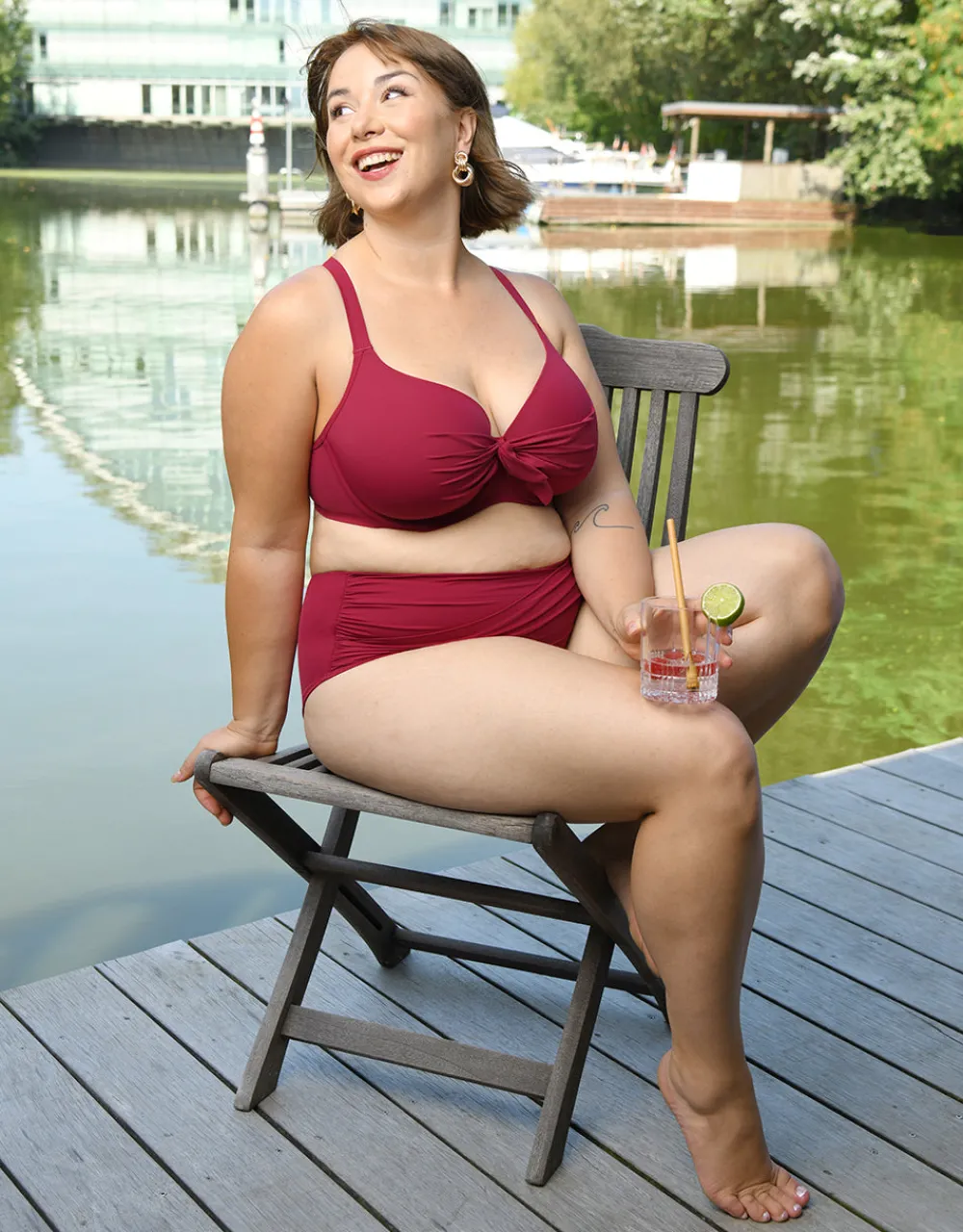 Bikini-High-Waist-Panty Valencia cherry*SugarShape Best