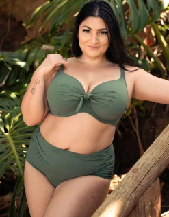 Bikini-High-Waist-Panty Valencia olive*SugarShape New