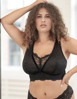 Bralette Eliana Velvet black*SugarShape