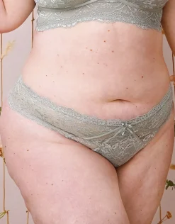 Brazilian-Slip Eliana Satin sagegrey*SugarShape Outlet