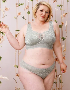 Brazilian-Slip Eliana Satin sagegrey*SugarShape Outlet