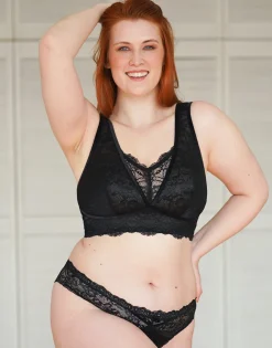 Brazilian-Slip Eliana Velvet black*SugarShape New