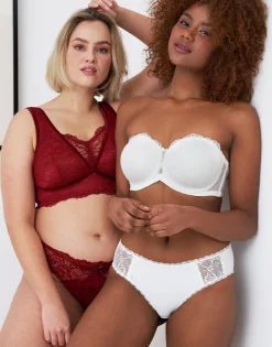 Brazilian-Slip Eliana Velvet burgundy*SugarShape New