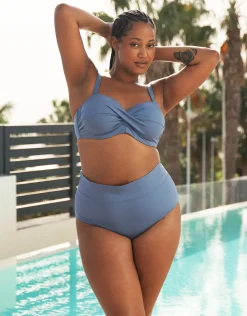 Fold-Over-Bikini-High-Panty Monaco bluegrey*SugarShape Best