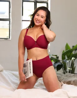 High-Panty Cozy Basic bordeaux*SugarShape Online