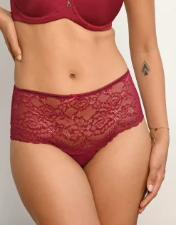 High-Panty Lace Basic bordeaux*SugarShape Clearance