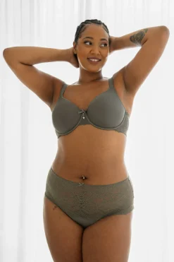 High-Panty Lace Basic Classic olive*SugarShape Discount