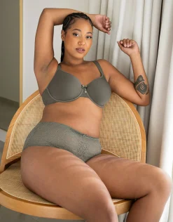 High-Panty Lace Basic Classic olive*SugarShape Discount