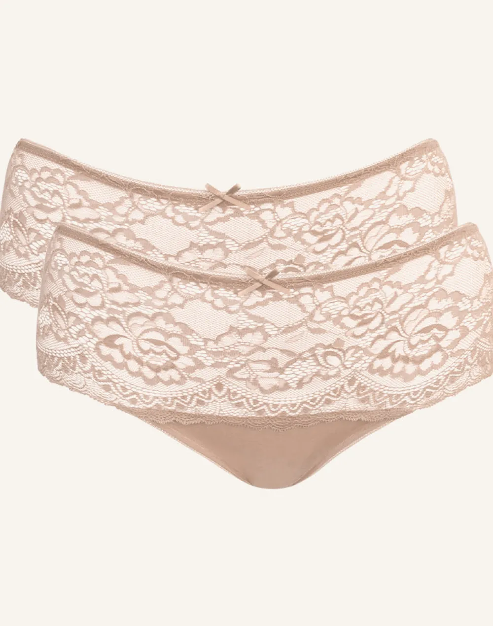 High-Panty-Set 2x Lace Basic cappuccino*SugarShape Outlet