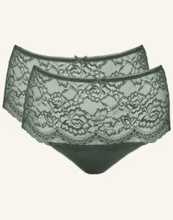 High-String-Set 2x Lace Basic olive*SugarShape Clearance