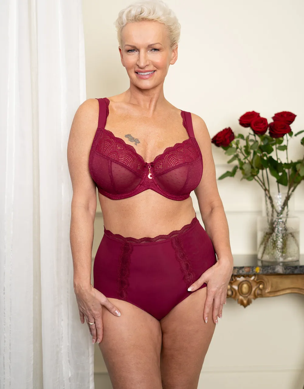 High-Waist-Panty Clara bordeaux*SugarShape Online