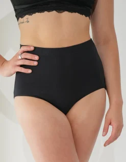 High-Waist-Panty Cozy Basic black*SugarShape Sale