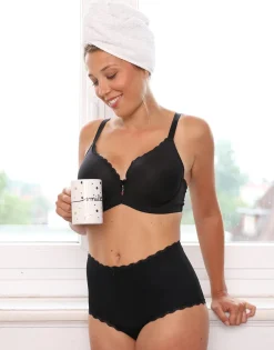 High-Waist-Panty Pure Basic black*SugarShape Hot
