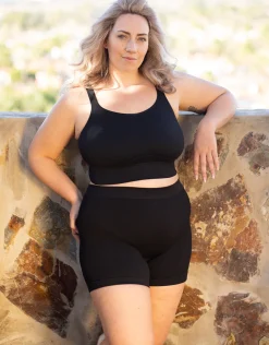 High-Waist-Shorts-Set 2x Freeda black*SugarShape