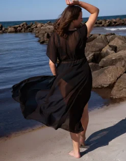 Kleid Sheer transparent black*SugarShape Clearance