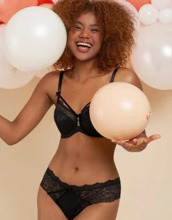 String Eliana Velvet black*SugarShape Discount